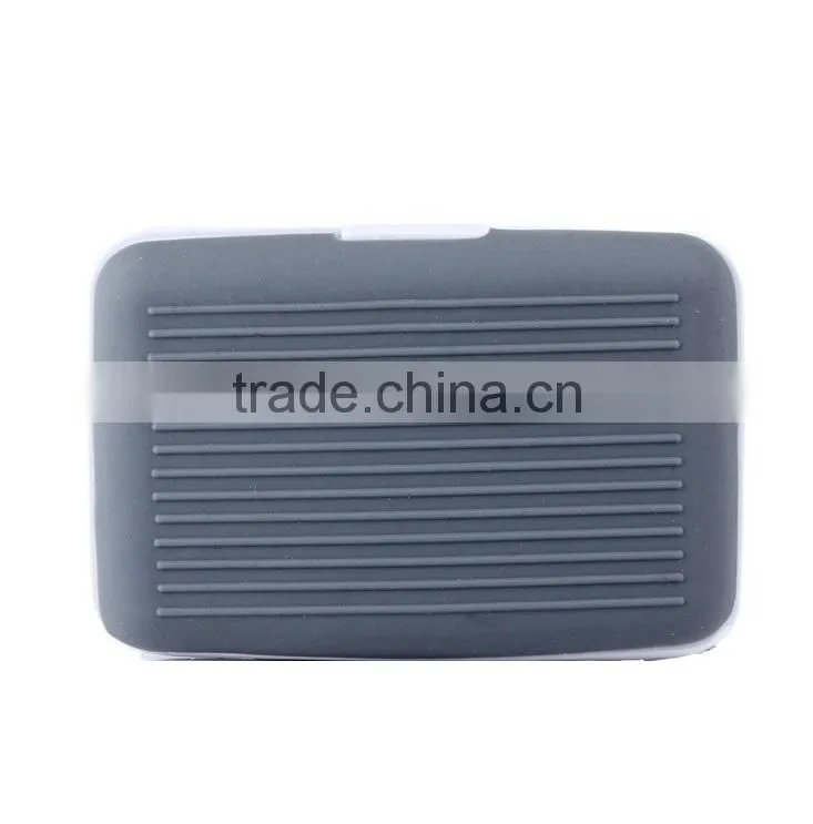 Silicone Wallet Purse Business Name ID Credit Card Holder Case
