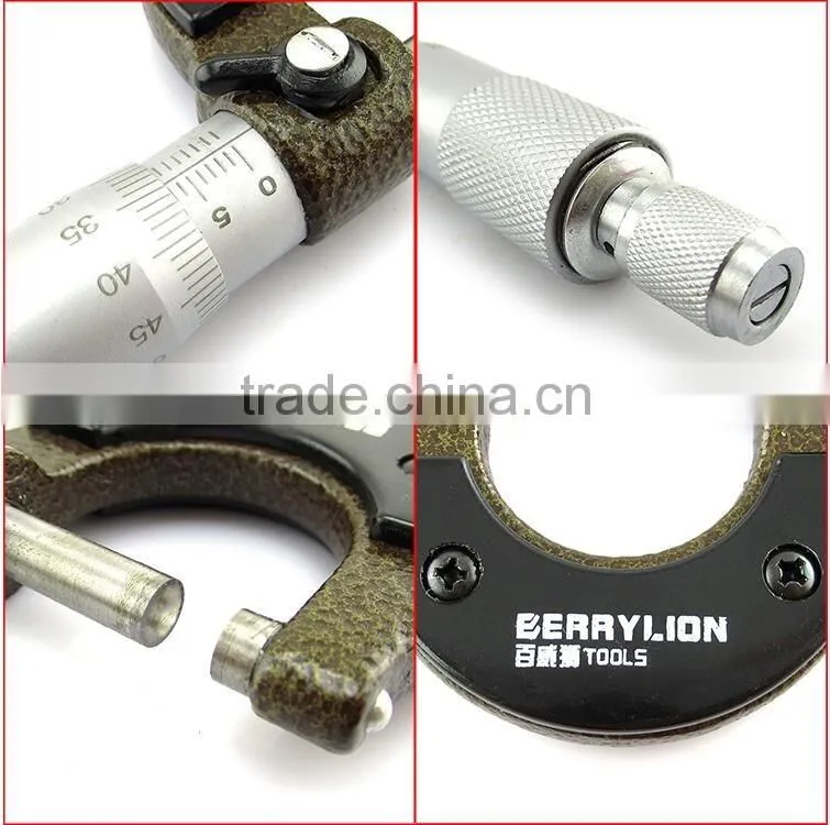 25mm to 50mm ratchet micrometer, good packing student tools micrometer