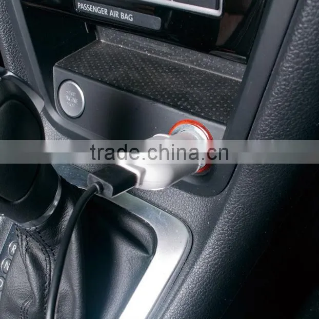 Popular White Color 12V Car Charger Socket for Apple and Android Devices