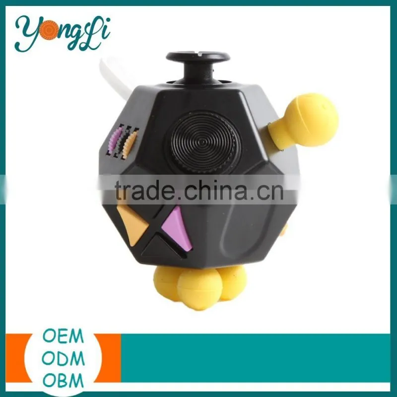 Stress Relief Desk Toy for Adult and Children Fidget Cube 12 Sides