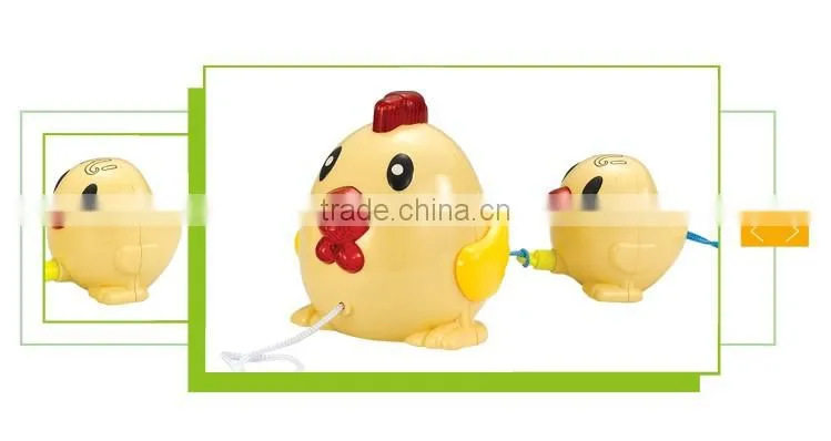 New product cartoon plastic animal mechanicals pull string toy