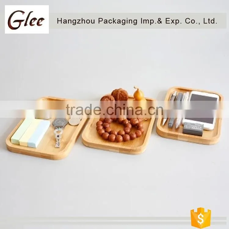 Custom fancy fashional pretty bamboo storage tray for sale