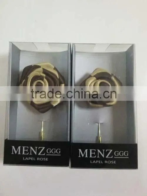 Man fashion Haberdashery flower pins with box