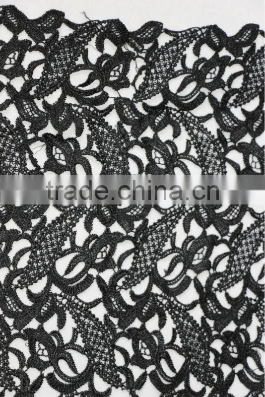 embroidered flower trim fabric