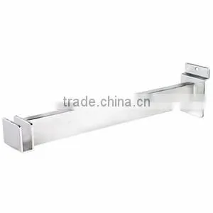 Chrome Plated Slatwall 8in. Brackets for Rectangular Tubing