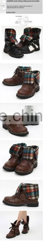 2sbd0835 winter folding walking boots stud belted