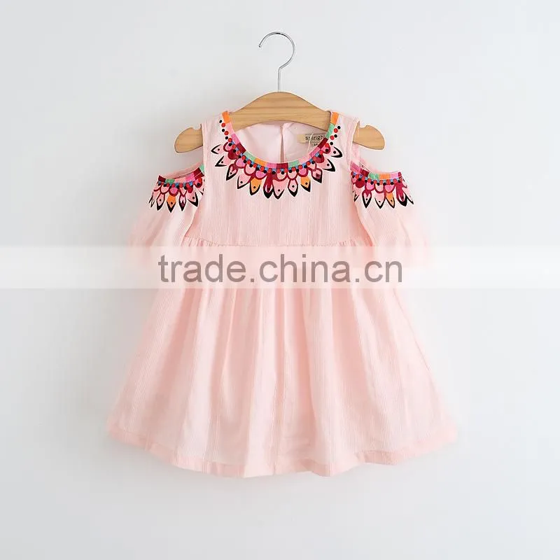 New model Factory wholesale baby Clothes one piece summer stain cheap Children's Boutique fashion baby girl white dress