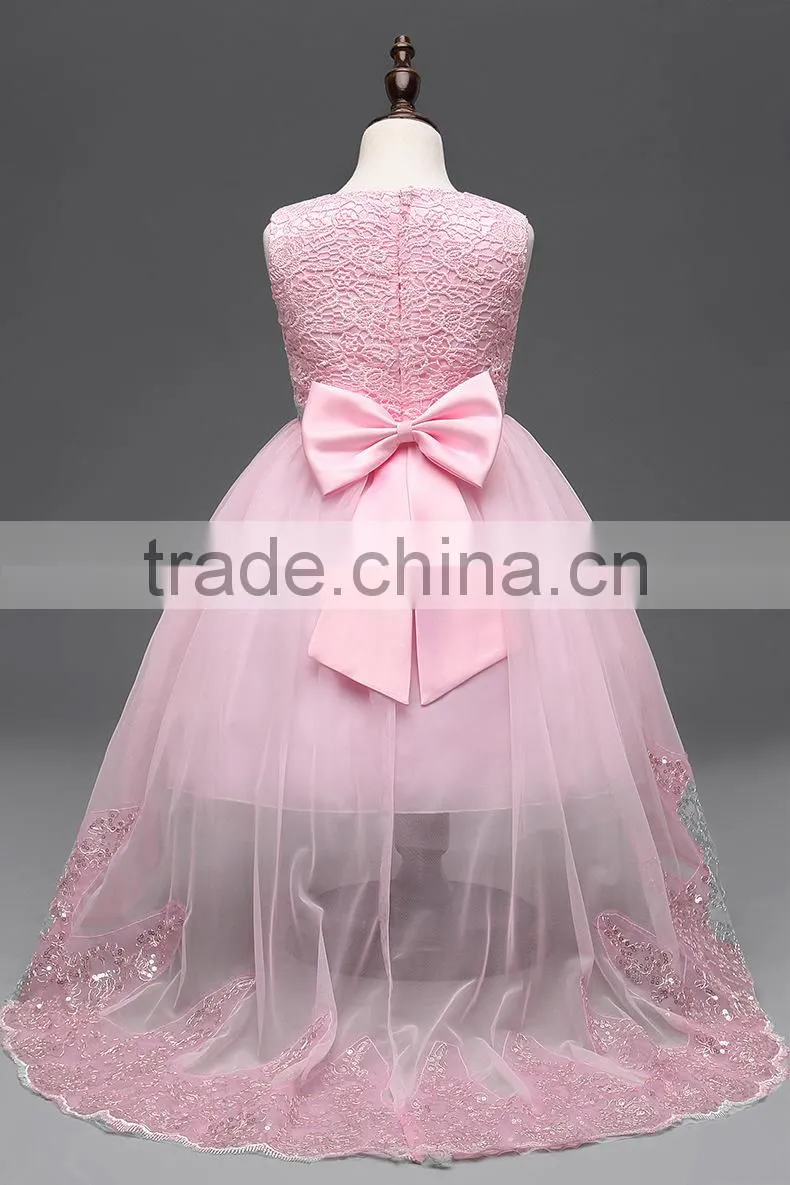 Customize frock design for baby girl 2017 Summer & Autumn kids baby girl dress colorful puffy flower dress children clothes