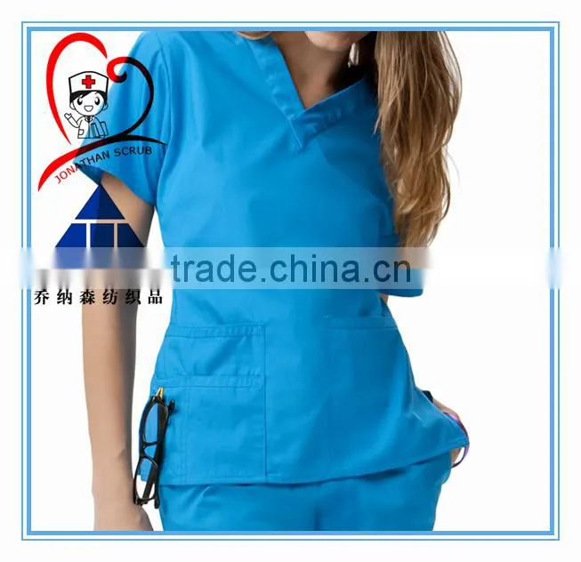 High quality scrub uniform/nursing scrub/medical women scrub