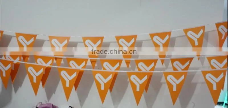 printed paper bunting flag