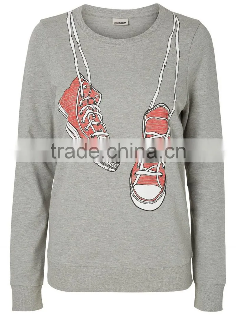 2016 Fashion Black Sweatshirt Long Sleeve cheap wholesale custom crewneck sweatshirts