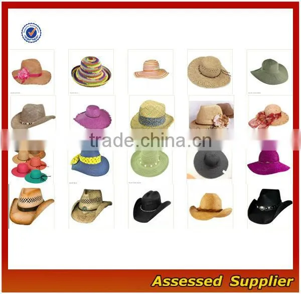 YX1500101Unisex boater straw hat and high quality straw hat