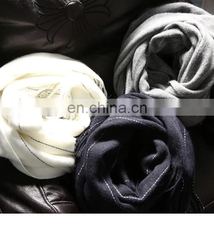 Cashmere Scarf Lady Vertical Stripe Dotted Line Fashionable Scarf