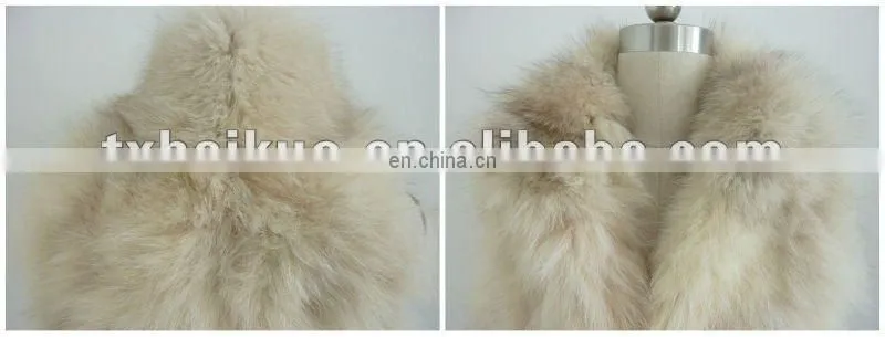 fox fur vests women/fox fur waistcaot