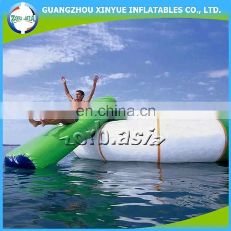 New design customized size cheap inflatable used water trampoline for sale