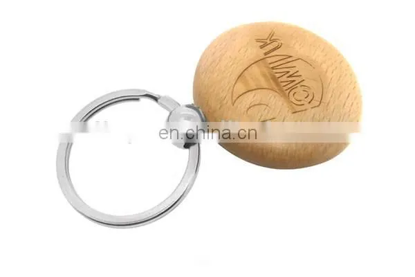 wholesale high quality wooden keychain