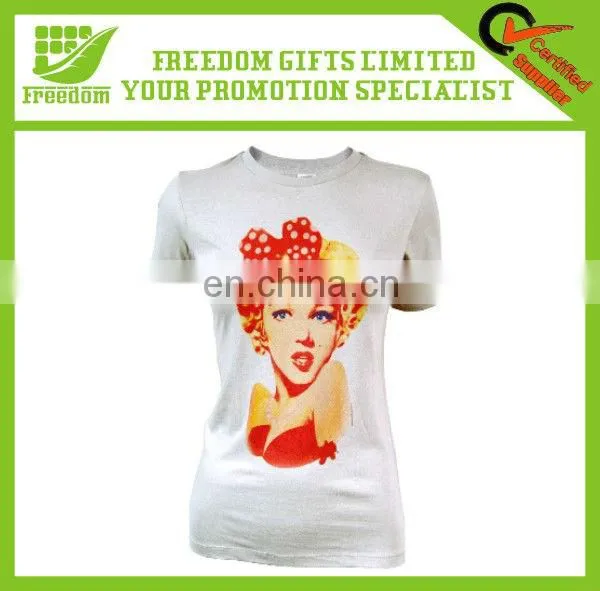 Comfortable White Cotton Spandex T-shirts