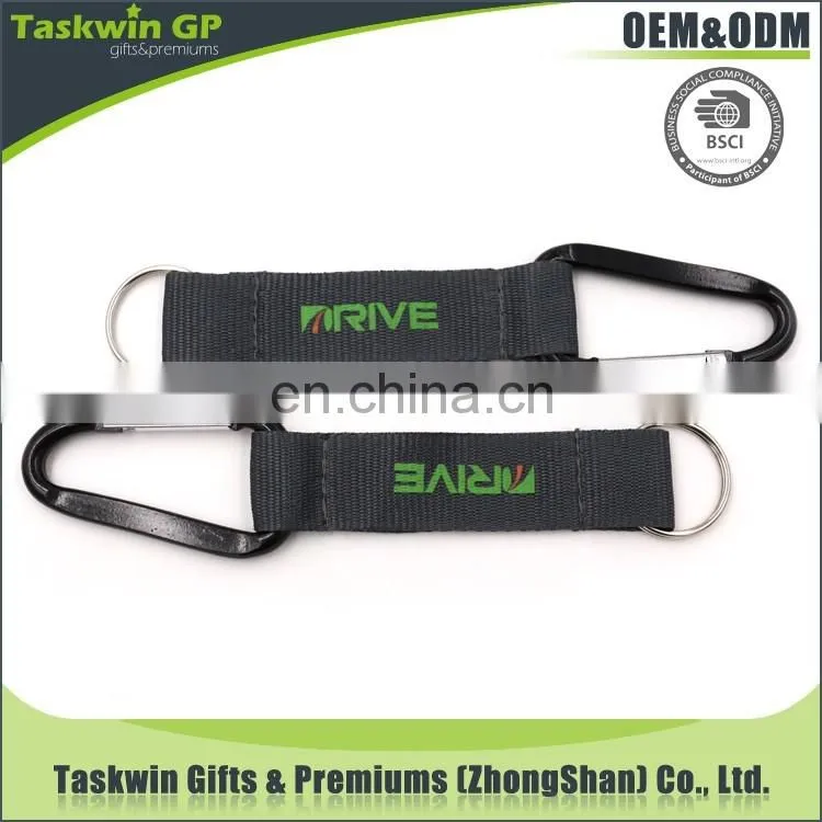 Custom factory short lanyards, carabiner lanyards, carabiner for sale