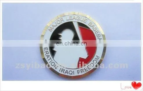For new dawn action Survenir soft enamel coins with gold plated