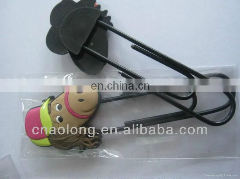 creative design custom logo soft pvc bookmark/rubber 3d book marks