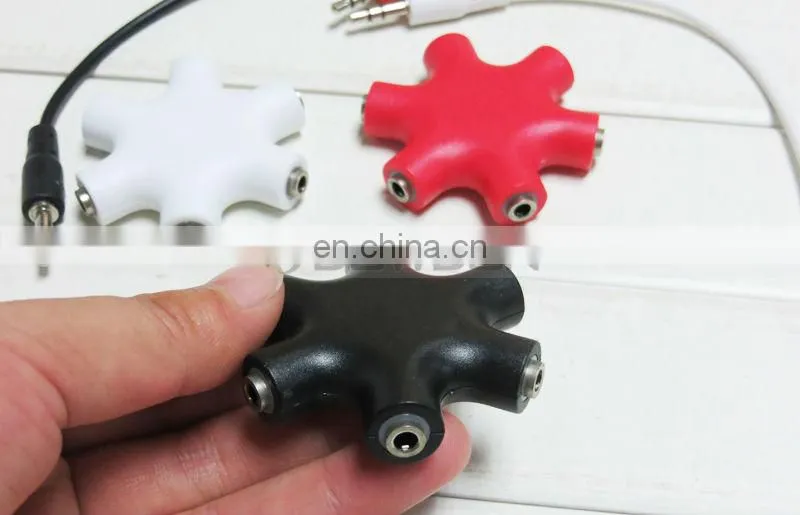 3.5mm AUX Audio Splitter Cable Earphone Headphone Adapter Male to Female