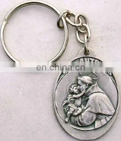 Factory supply custom shaped metal keyring