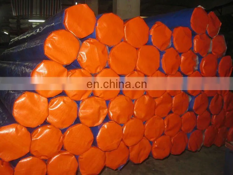 Blue/orange pe tarpaulin roll