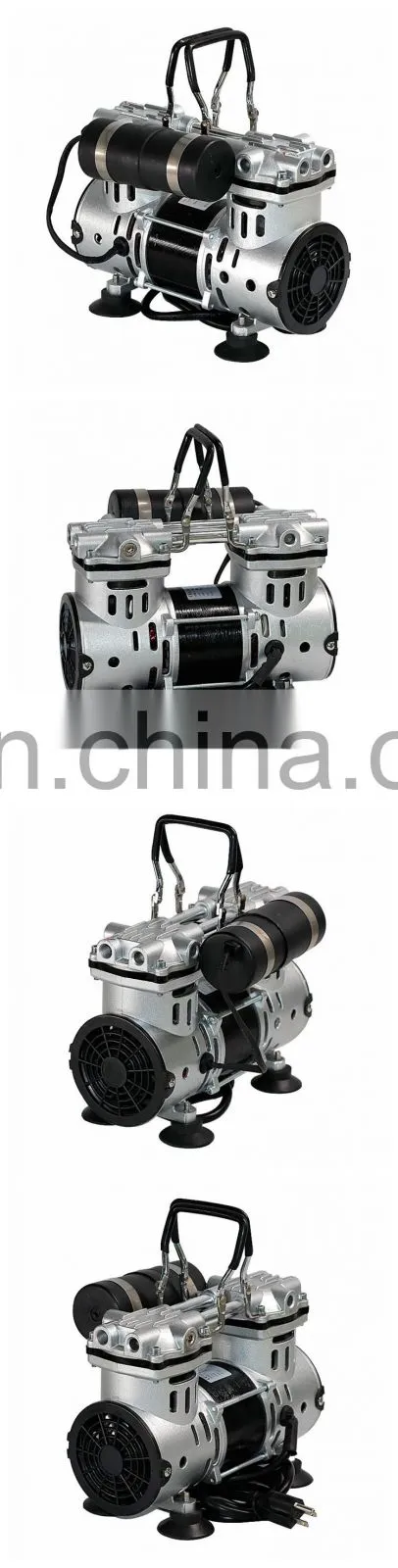 New design silent oil free piston portable vacuum pump for fish farming tank
