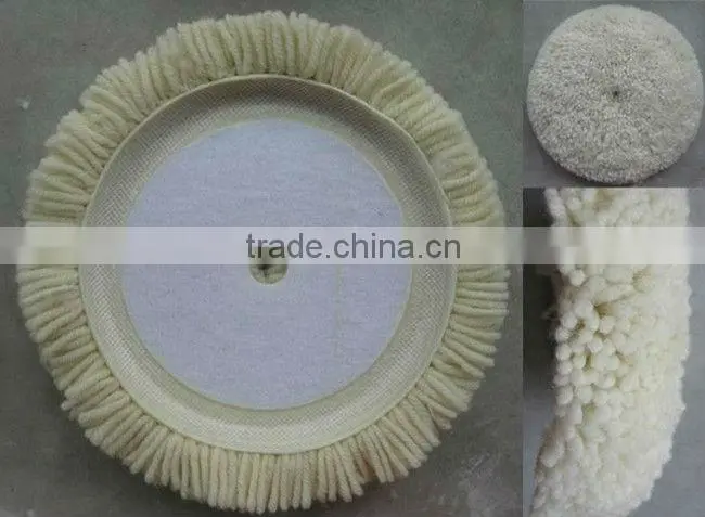 sheep wool buffing pad
