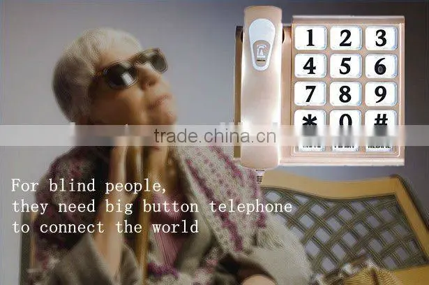 Blind people telephone, big button telephone