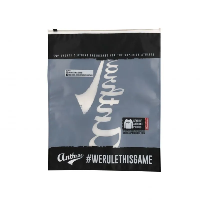 Custom Logo Printed Plastic Apparel Clothes Packaging Bag With Slide Zipper Matte Transparent Clothing Package Bags