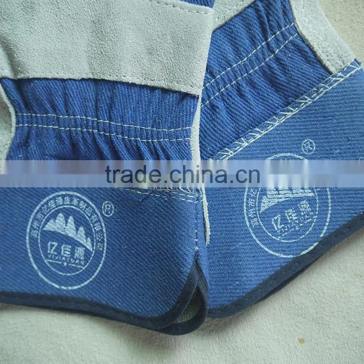 cow split leather safety and protective working gloves for workers