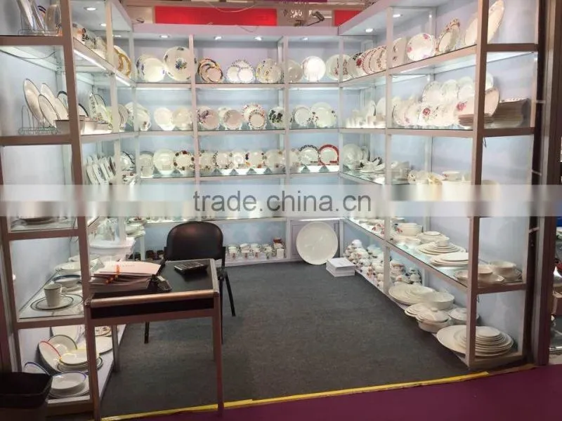 20 pcs porcelain dinner set with part decal square ceramic 20 pcs dinner set