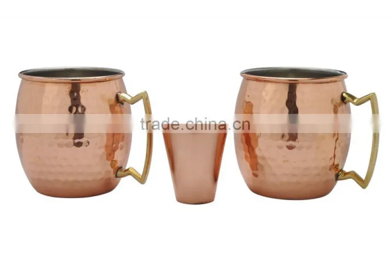 Different designed Moscow mule drinking mug cups