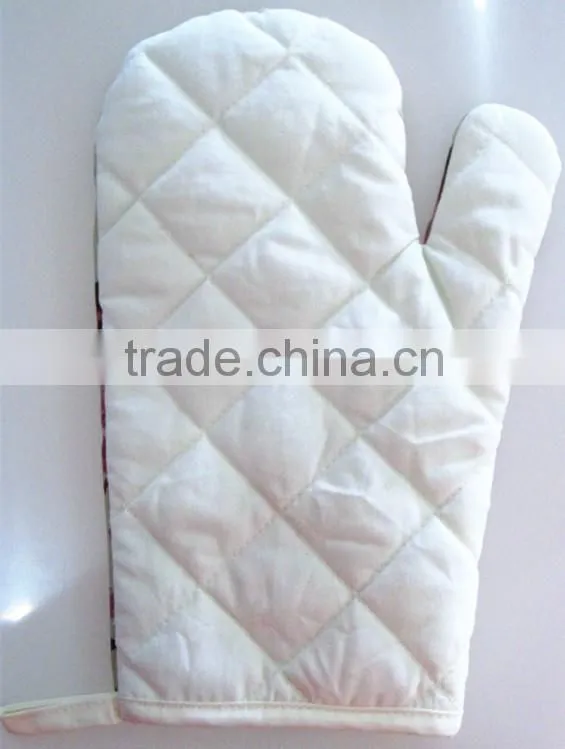 printed twill safety kitchen microwave oven glove