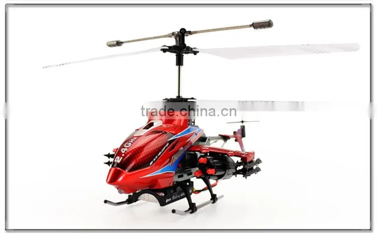 New Arrived F187 2.4G 3.5CH Alloy Missile Shooting RC Helicopter