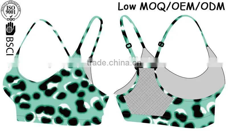Custom Sublimation Sports Bra with printing