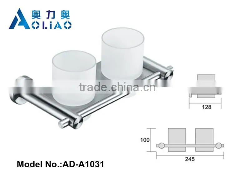 High quality Bathroom accessory stainless steel metal single cup holder