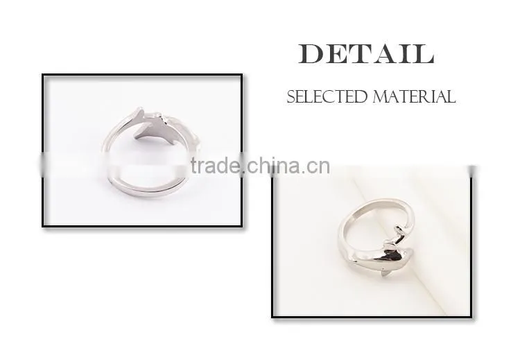 New products 2015 fashion jewelry silver ring animal ring