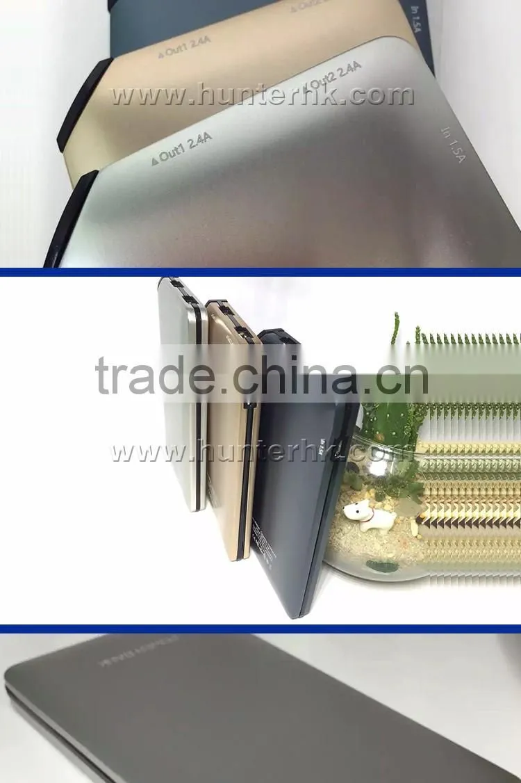 2016 New For iPhone 6 Aluminium Portable Power Bank