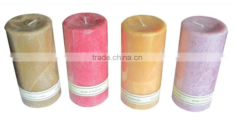 frosted flowers candles