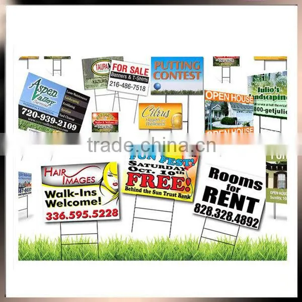 2015 lightweight PP corrugated plastic sign boards