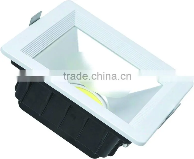 High Quality 70-90lm/w Epistar chip led downlight COB 10W 20W 30W round square Down ceiling light LED 10W