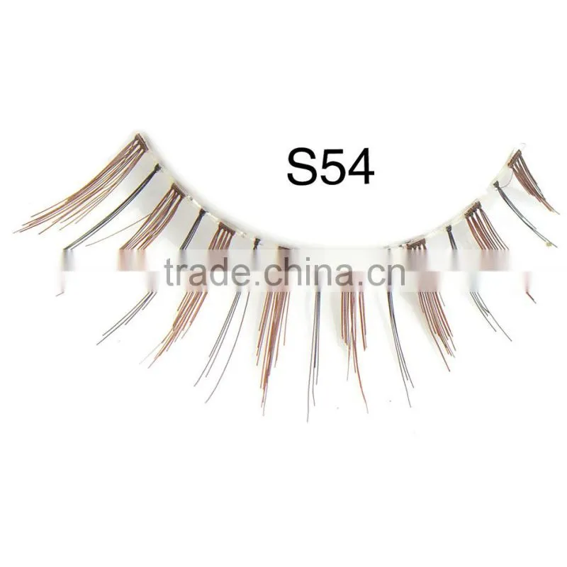 Top quality 100% human hair made false eyelash with customer packing