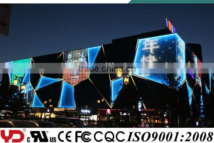 YD CE CQC FCC UL IP68 V-0 Outdoor LED Building Facade Display RGB Light Source