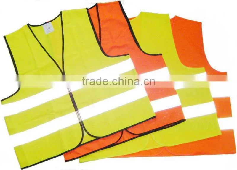 Safety equipment reflective safety vest with zipper