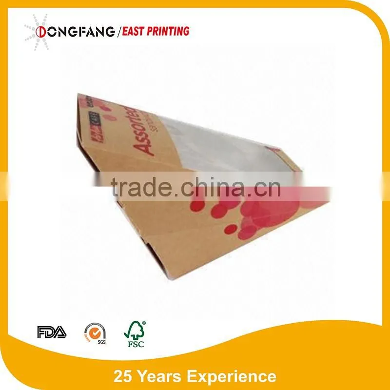 paper sandwich box of high quality take away paper sandwich packaging box