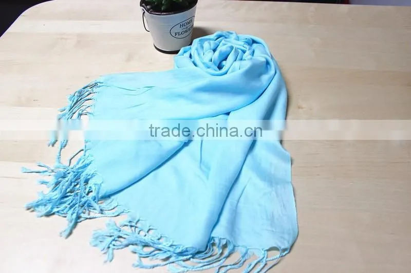 Fashionable modal long tassel scarf factory wholesale polyester viscose scarf