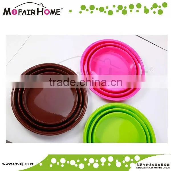 Kitchenware Round shape foldable silicone bucket