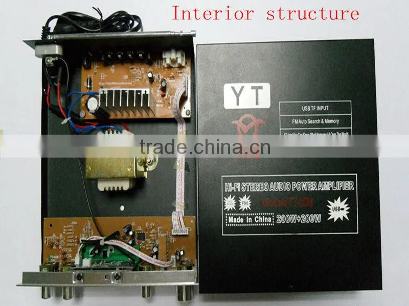 High end audio amplifier YT-K06 with usb/sd/lcd